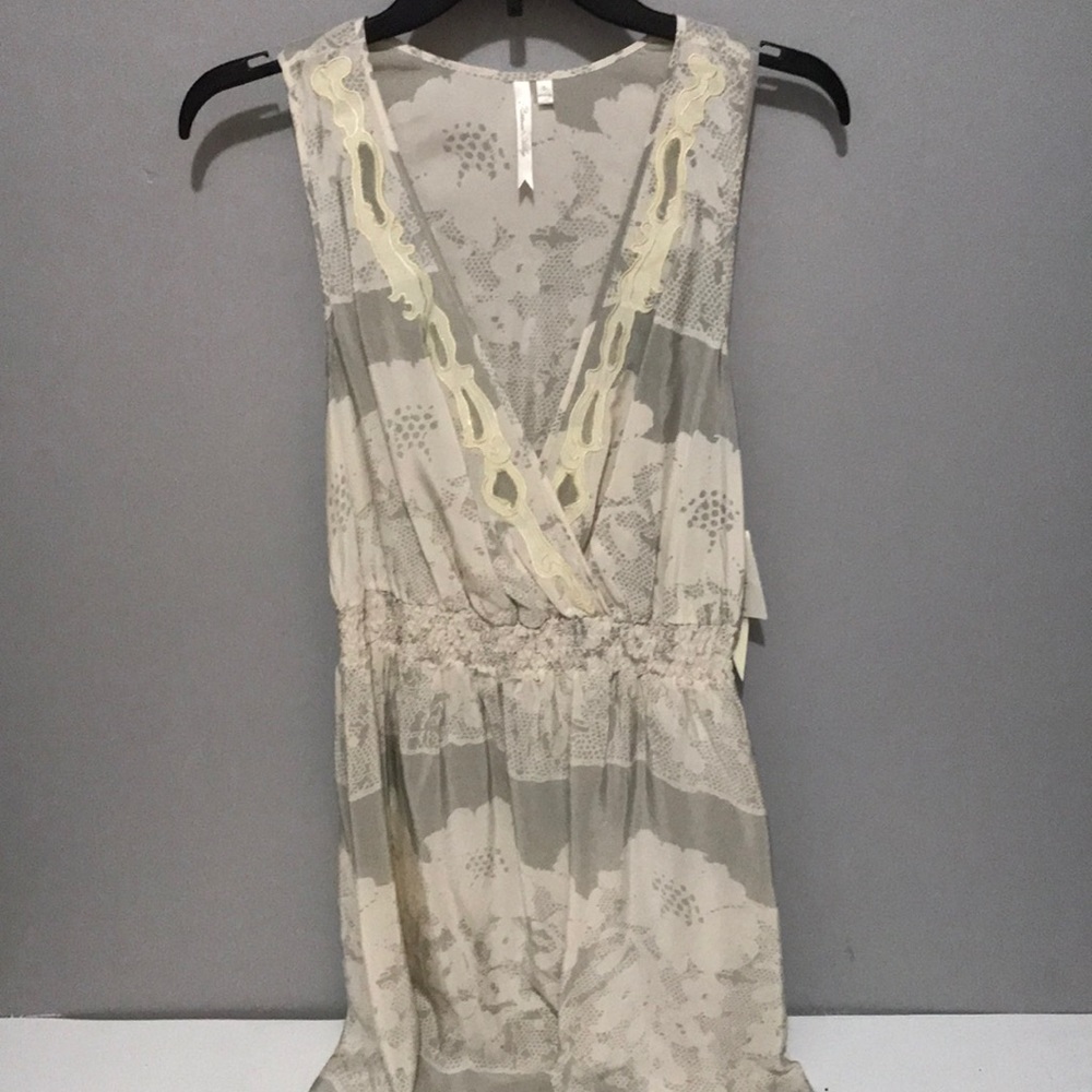Racer back silk dress